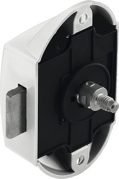 Trojcestný zámek, Häfele Push-Lock, backset 25 mm, lze ovládat z jedné strany