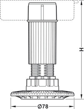Systém pro rektifikaci soklu AxiloTM, pro soklový systém Häfele AXILO® 78