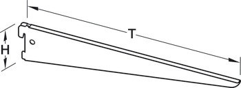 U konzole, K zavěšení na sloupy policového systému nebo lišty na stěnu