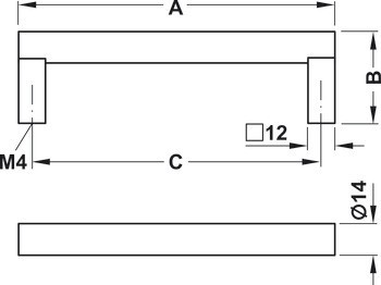 Úchytka se soklem, nerez