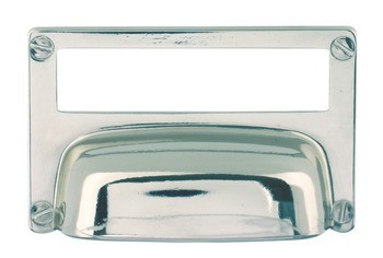 Úchytka se štítkem, zinková slitina, rozměr štítku 75 x 18 mm