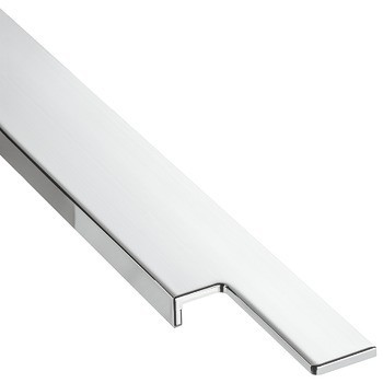 Úchytkový profil, úchytka přes celou šířku korpusu, hliník, hranatá, Häfele Déco