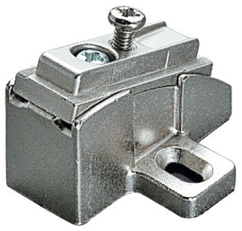 Úhlová montážní podložka k nasunutí, Häfele Metalla 510 A, pro rohové aplikace od +10° do +30°