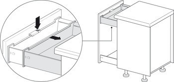 Unašeč, pro vnitřní zásuvky/vnitřní výsuvy