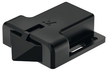 Univerzální mechanický dveřní spínač, Häfele Loox, modulární design, pro pojistný klip