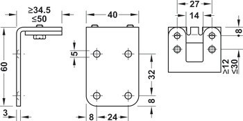 Univerzální protiplech, Pro rozvorový zadlabací zámek Silent-Stop