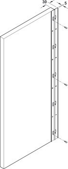 Upevňovací profil, Vertikální systém NB