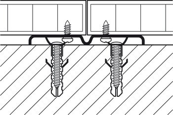 Upevňovací profil, Vertikální systém NB
