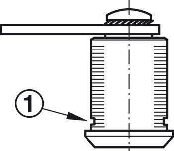 Upevňovací svorka, Häfele Symo EC, pro jazýčkové zámky Häfele Symo EC