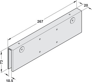 Upínací deska pro skleněné dveře, Pro DCL 94