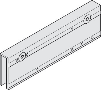 Upínací deska, pro skleněné dveře, pro TS 2000 NV a TS 3000, horní dveřní zavírač, Geze