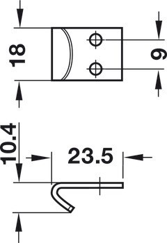 Upínací háček, Typ C, pro odpruženou petlici