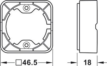 USB dobíjecí jednotka, Häfele Loox5, USB-A / USB-C, 12 V