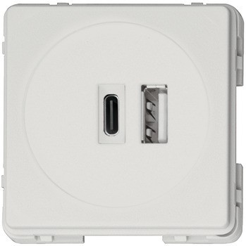 USB dobíjecí jednotka, Modul, 2 zásuvky, 230 V