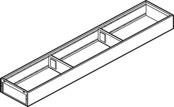 Úzký rám, Blum Legrabox Ambia Line design ocel