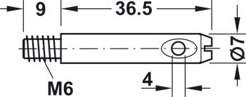 Variofix spojovací táhlo, Stablofix,ocel,pozink,pro vrtaný otvor Ø 7,5 mm