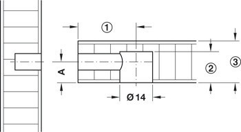 Variofix spojovací táhlo, Stablofix,ocel,pozink,pro vrtaný otvor Ø 7,5 mm