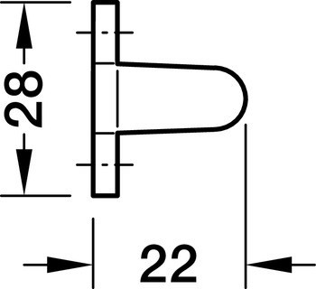 Věšák na kravaty a opasky, pevná