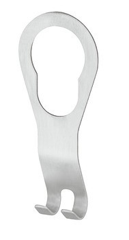 Věšák na ramínko, Nerez, vhodné pro šatní tyče Ova 30 x 15 mm