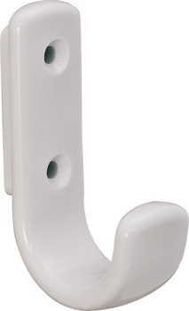 Věšák, polyamid, 24 x 48 x 75 mm (Š x H x V)