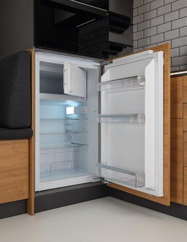 Vestavná lednice s mrazákem, Häfele Assedo RIF12S88a, Výška 88 cm, šířka 54 cm, celkový využitelný objem 116 litrů