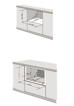 Vestavná myčka nádobí, Häfele Assedo DIM12D6a, Pro výšku korpusu: 600 mm, světlá výška korpusu: 458 mm