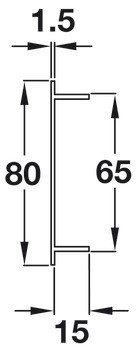 Větrací lišty, hranaté, hliník, s drážkovanými pery, s otvory