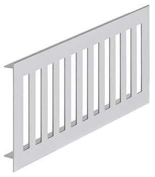 Větrací lišty, hliník s hladkými pery, Startec