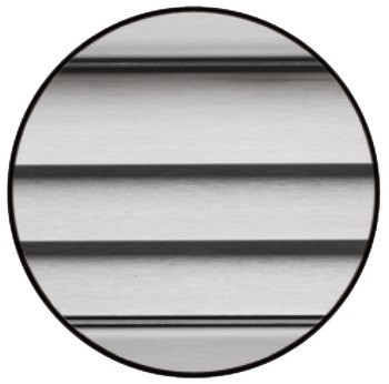 Větrací lišty, nerez, matný kartáčovaný, skryté větrací otvory