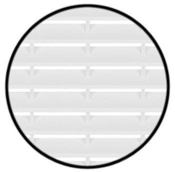 Větrací lišty, Plast, s lamelami