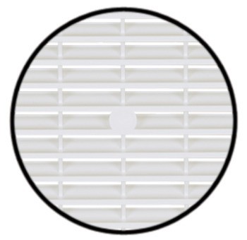 Větrací lišty, Plast, s lamelami