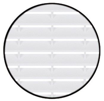 Větrací lišty, Plast, s lamelami