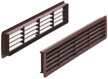 Větrací lišty, Plast s rámem, Häfele Startec