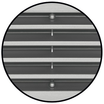 Větrací lišty, Plast s rámem, Häfele Startec