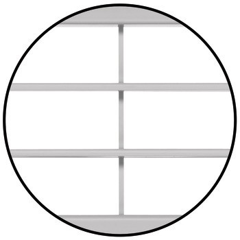 Větrací lišty, plast, s upevňovacími klipy, s lamelami