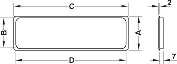 Větrací lišty, plastové, s otvory, hranaté