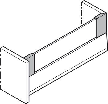Více než plnovýsuv pro odpadkové koše, Blum Merivobox, systémová výška E s Boxcover, nosnost 70 kg