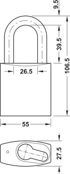 Visací zámek, Abus série 86 Titalium™
