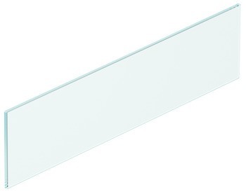 Vkládaný prvek ze skla, čelo, Blum Merivobox, pro systémovou výšku E s vkládaným prvkem