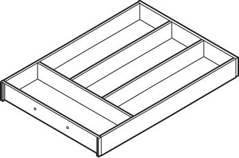 Vložka pro příbory, Blum Ambia Line design dřeva