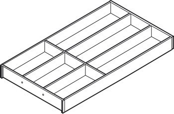 Vložka pro příbory, Blum Ambia Line design dřeva