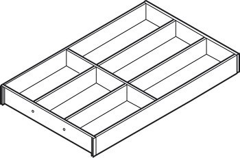 Vložka pro příbory, Blum Ambia Line design dřeva