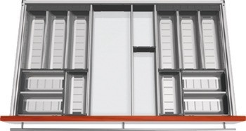 Vložka pro příbory, Blum Orga-Line, Tandembox, pro zásuvky systémové výšky M, výška bočnice 83 mm
