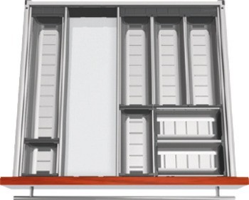 Vložka pro příbory, Blum Orga-Line, Tandembox, pro zásuvky systémové výšky M, výška bočnice 83 mm