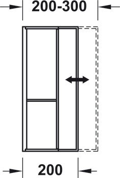 Vložka pro příbory, Blum Tandembox, dřevo, šířka korpusu 300–400 mm