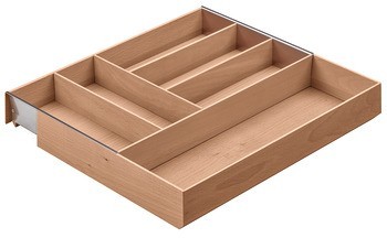 Vložka pro příbory, Blum Tandembox, dřevo, šířka korpusu 450–700 mm