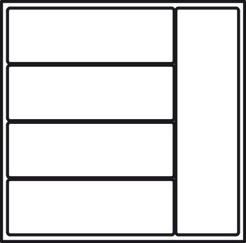 Vložka pro příbory, Häfele Matrix Box P, plast