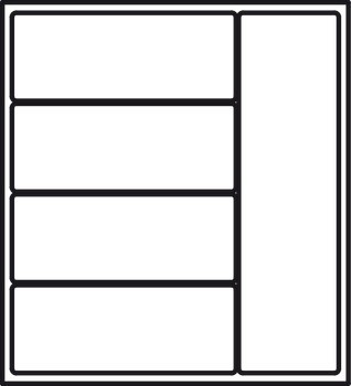 Vložka pro příbory, Jmenovitá délka 500 mm, připraveno k zaříznutí