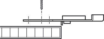Vrtací přípravek, Pro postranní montážní otvory pro nábytkové závěsy Clip Top Inserta