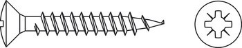 Vrut do dřevotřísky, Hospa, čočková hlava, PZ, plný závit, s křížovou drážkou